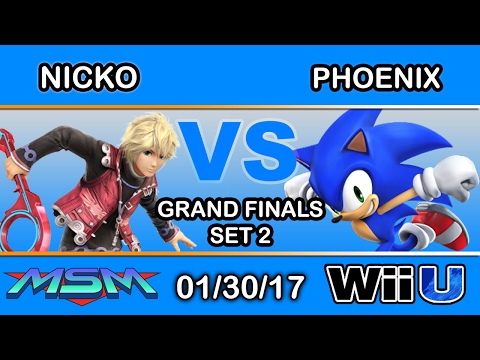 MSM 83 - 2S FAD | Nicko (Shulk) Vs. Phoenix (Sonic) Grand Finals Set 2 - Smash Wii U