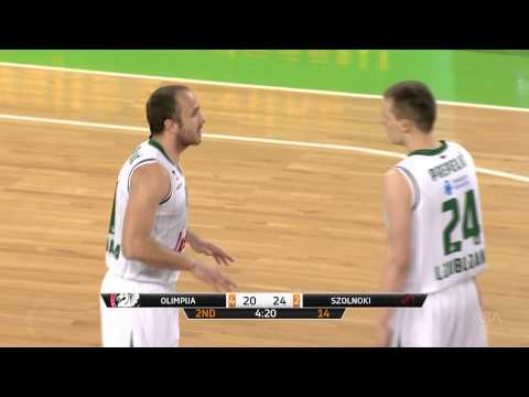 ABA Liga 2014/15, Round 11 match: Union Olimpija - Szolnoki Olaj (6.12.2014)
