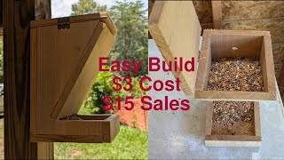 New Bird Feeder Design: The Z Style Hopper Feeder. Easy Cedar Picket Build.