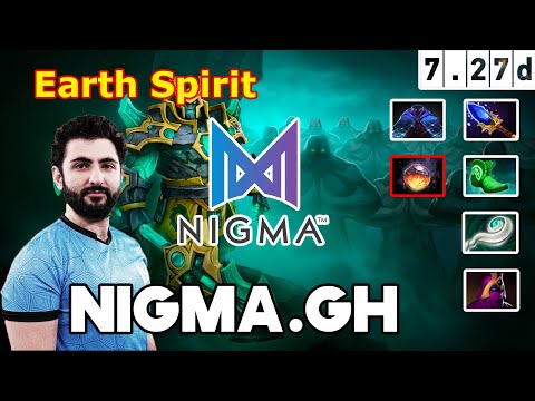 Nigma.Gh [ Earth spirit ] | 7.27d Update Patch | Dota 2 Butterfly MMR Gameplay #14