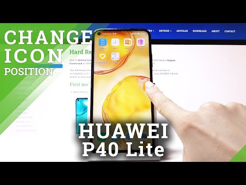 How to Change Icon Position at Home Screen in Huawei P40 Lite