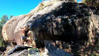 Video thumbnail of La trave negre, 6c. La Jonquera