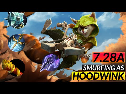 HOODWINK Mid UNBALANCED - New Hero 7.28a Patch - Dota 2 Pro Gameplay