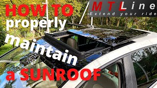 Sunroof maintenance - TUTORIAL – kako pravilno vzdrževati strešno okno