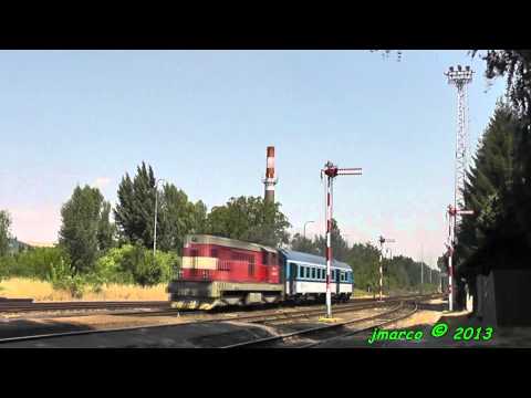 742 044 + řídící vůz Bfhpvee „Sysel" - Slavkov u Brna