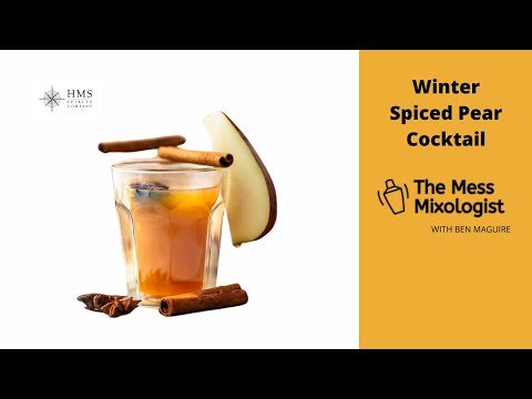 The Mess Mixologist: Winter Spiced Pear Cocktail!