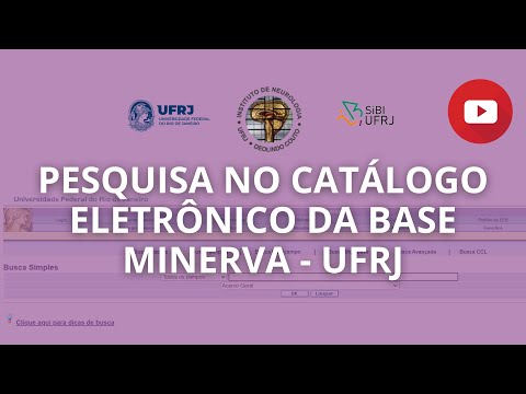 Pesquisa no catálogo eletrônico da Base Minerva - UFRJ