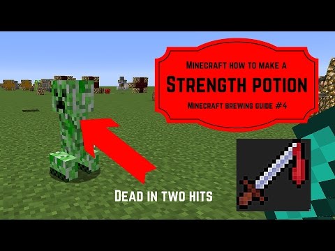 Minecraft brewing - How to make a potion of strength - Minecraft brewing guide #4