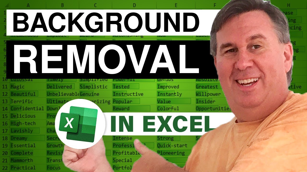 Excel in Depth 35 Background Removal MrExcel Message Board