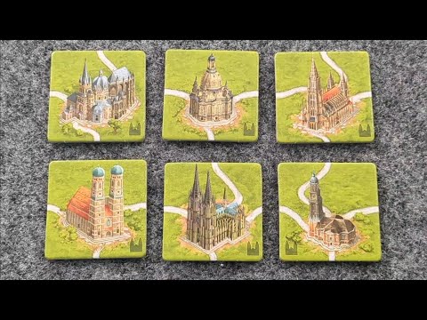 WHAT'S NEW Carcassonne German Cathedrals Mini-Expansion, plus PLAYTHROUGH and RANKING