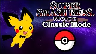 Super Smash Bros. Melee: Pichu Classic Mode!!