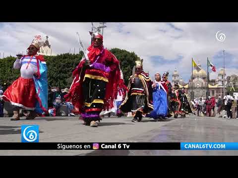 Video: Cientos de católicos poblanos acuden a la Basílica de Guadalupe en la CDMX
