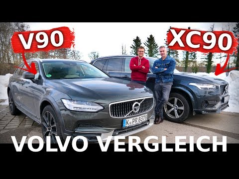 VOLVO V90 Cross Country D5 vs. XC90 R-Design D5 | SUV or jacked-up station wagon? Drive