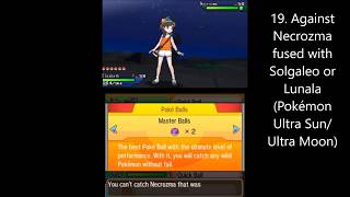 Situations where the Master Ball fails or can't be used (Pokémon series)