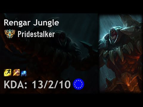 Rengar Jungle vs Ivern - Pridestalker - EUW Challenger Patch 7.20