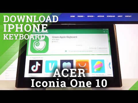 How to Download iPhone Keyboard to ACER Iconia One 10 – Green Apple Keyboard