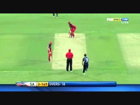 Kieron Pollard 34(19) SA vs VI 08-01-2011