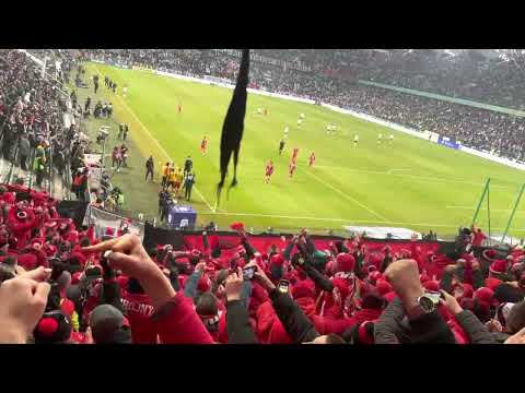 Legia vs Widzew 2:2 - druga bramka dla Widzewa w sektorze gości