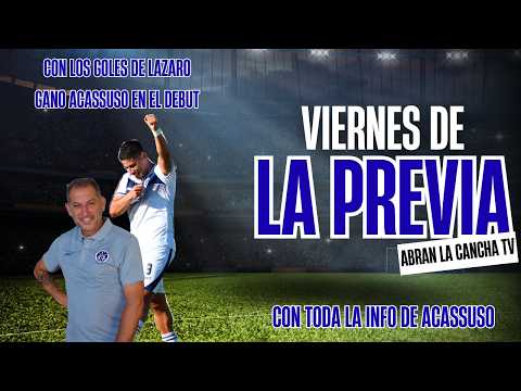 LA PREVIA EN VIVO - Acassuso ganó en su debut en la Primera Nacional y ahora se viene Racing!!