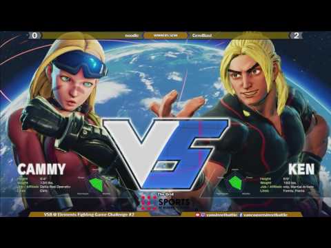 Elements Fighting Game Challenge #2 - WS - noodle vs CeroBlast