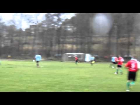 Początek spotkania Przemsza Okradzionów - Jedność Strzyżowice 09.11.2013