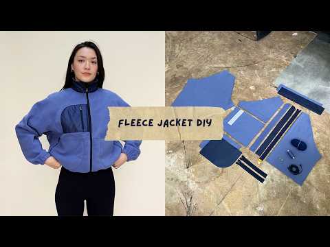 Jacket DIY: Polar Puff Fleece | How to sew a zipped fleece jacket - sewing tutorial with pattern