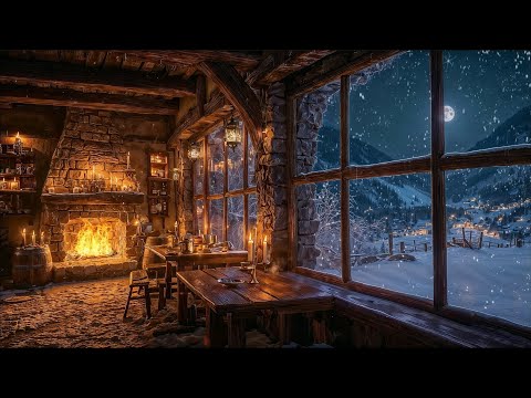 Winter Tavern ❄️ – Cozy Celtic Folk Music by the Fire | Relaxing Medieval Ambience