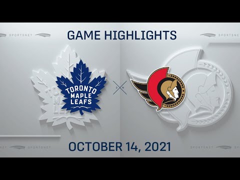 NHL Highlights | Maple Leafs vs. Senators - Oct. 14, 2021