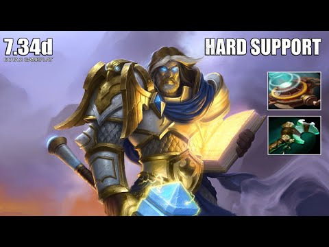 Omniknight Hard Support - Dota 2 Patch 7.34d Gameplay