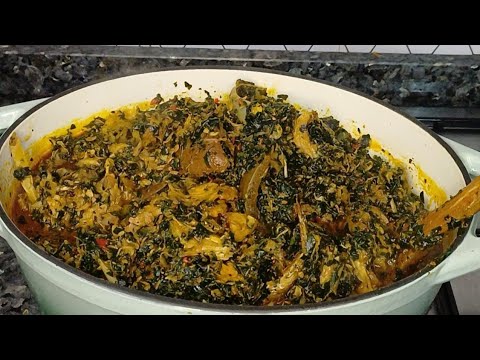 Nigerian Vegetable Soup Recipe || How To Make Nigerian Vegetable Soup