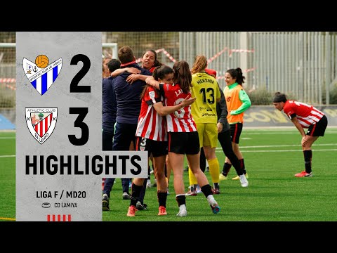 Imagen de portada del video HIGHLIGHTS | Sporting de Huelva 2-3 Athletic Club | Liga F 2022-23 MD20