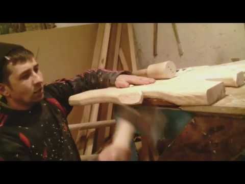 Резьба по дереву.Как сделать стол и две лавы под старинку проще некуда.