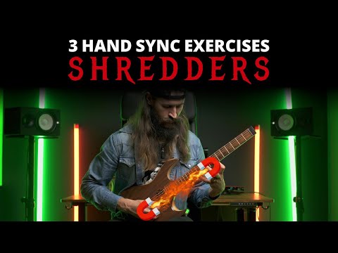 3 Hand Sync Exercises for SHREDDERS | Playalong practice