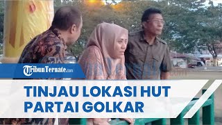Ketua DPD Partai Golkar Alien Mus Tinjau Venue Perayaan HUT Partai Golkar ke-58 di Ternate