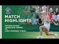 Angelique Kerber v Sara Sorribes Tormo | Second Round Highlights | Wimbledon 2021