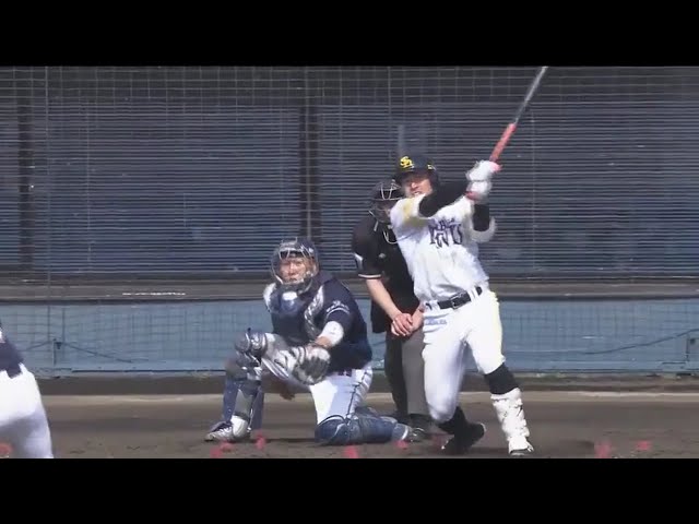 【みやざきベースボールゲームズ】ホークス・西田 満塁から勝ち越しの2点タイムリーヒット!! 2018/3/1 H-斗山