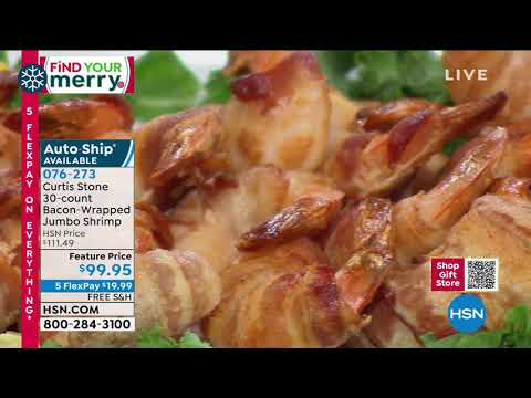 Curtis Stone 30count BaconWrapped Jumbo Shrimp