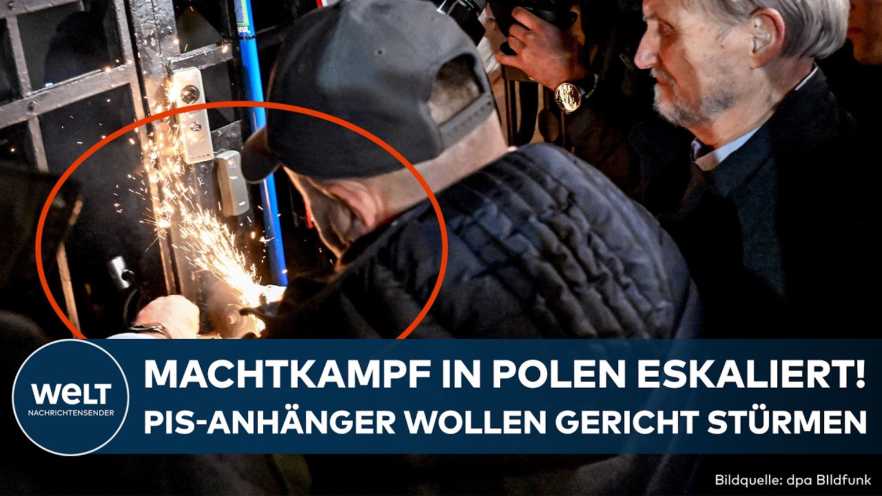 ESKALATION IN POLEN: PiS-Anhänger versuchen Verfassungsgericht zu stürmen!