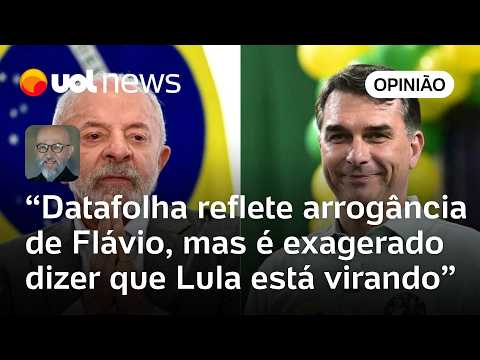 Datafolha reflete arrogância de Flávio, mas é exagerado dizer que Lula está virando | Josias