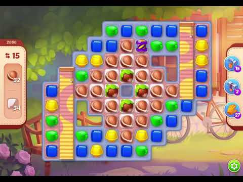 HomeScapes Level 2888 no boosters (16 moves)