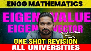 EIGEN VALUE EIGEN VECTOR | Engineering Mathematics ONESHOT |  M1 Complete Revision | Ganitank 2025