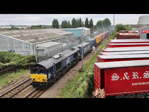 (HD) DRS 66108 powers past West Thurrock Junction working 4M07 - 15/9/21