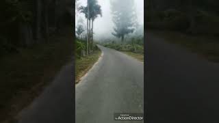preview picture of video 'View of foggy road in jampui'