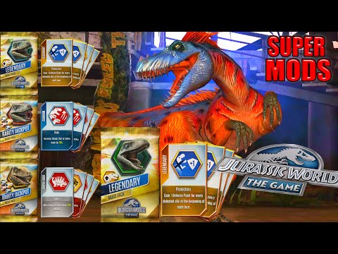 SUPER PACK, SUPER DINOSAURUS, SUPER MODS (FULL) | JURASSIC WORLD THE GAME