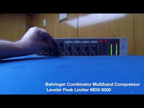 Behringer Combinator Multiband Compressor Leveler Peak Limiter MDX 8000