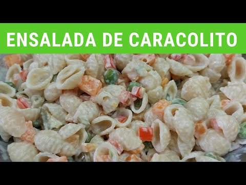 Ensalada de pasta de caracolito para guarnición.- RecetasdeLuzMa