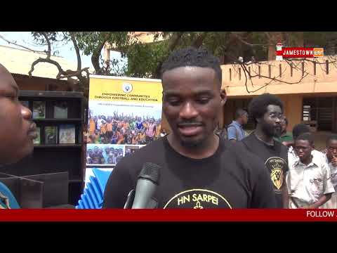 Hans Nunoo Sarpei , Ghanaian professional footballer donates to schools in Gamashie