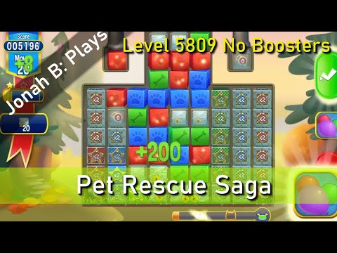 Pet Rescue Saga Level 5809 No Boosters