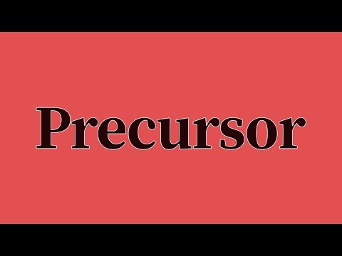 Precursor Pronunciation and Meaning