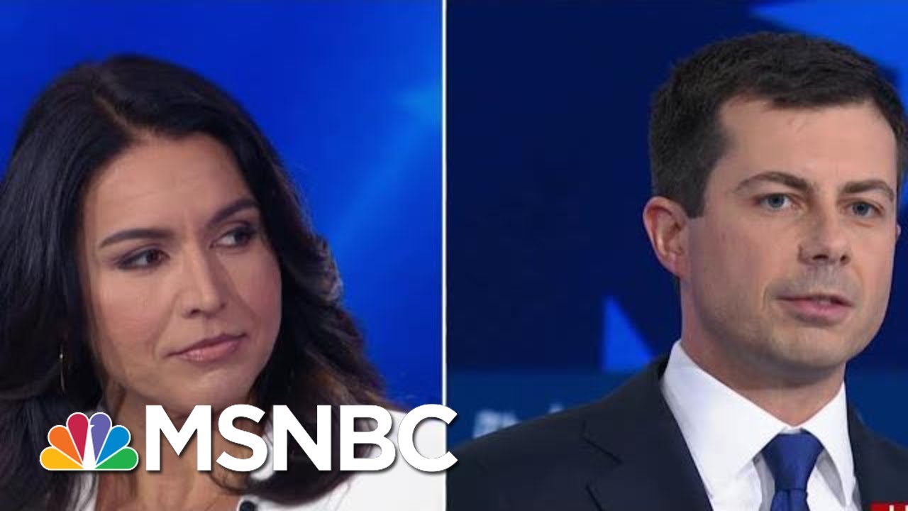 Pete Buttigieg And Tulsi Gabbard Call Each Other Out Over Inexperience | MSNBC - YouTube